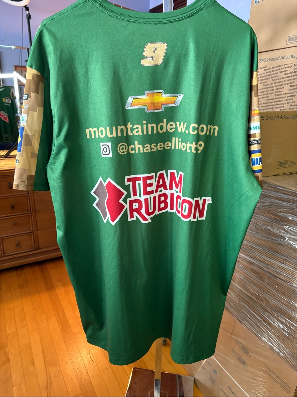 Mountain Dew Elliott Racing Sponsor Tee - Green Size XL EUC - Picture 2 of 11